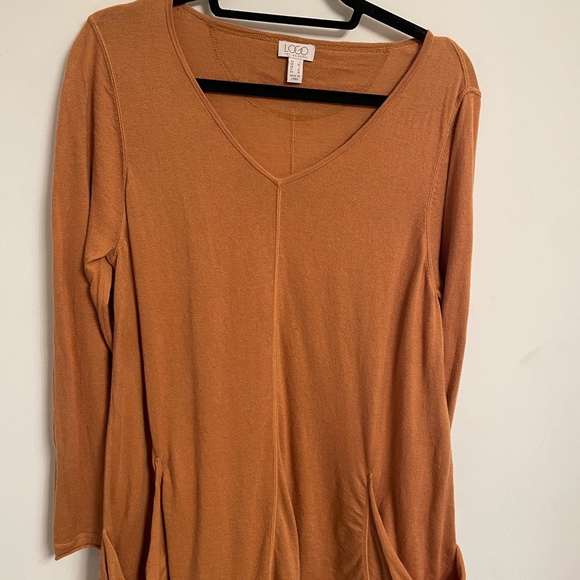 LOGO by Lori Goldstein Oversized Top Size L - Picture 1 of 4
